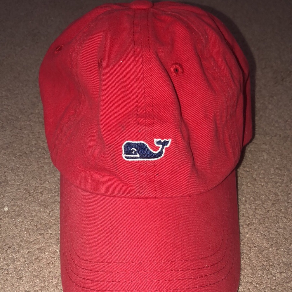 Red Vineyard Vines Ball Cap